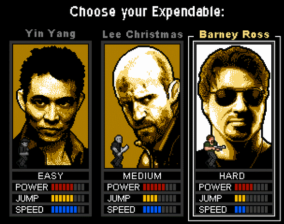 The Expendables, el juego de NES