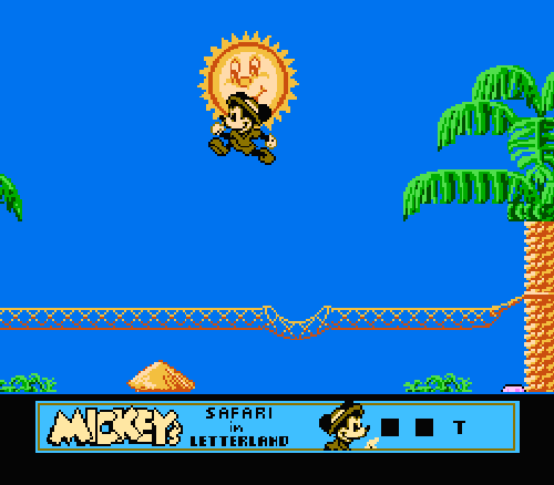Mickey's Safari in Letterland (USA)NES